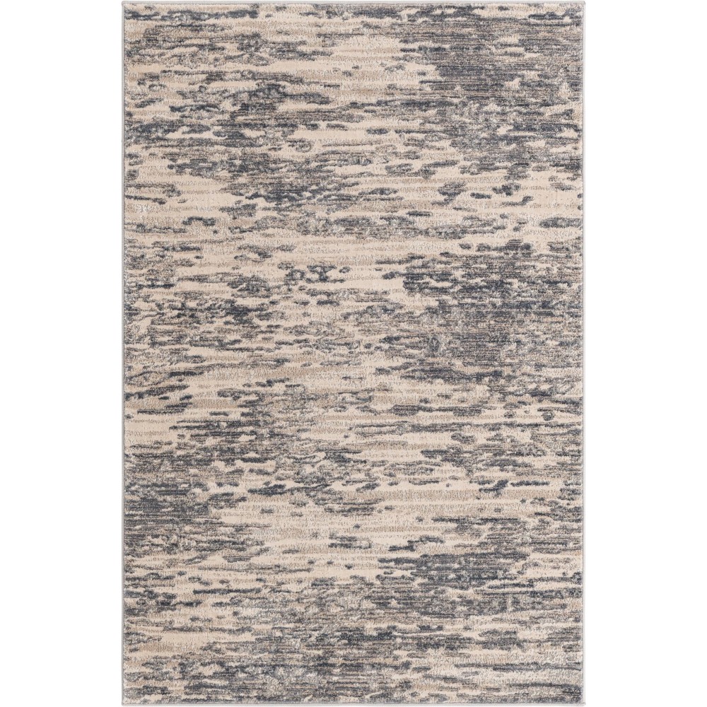 Rug Unique Loom Oasis Gray Rectangular 4' 0 x 6' 0 Rug Unique Loom Oasis Gray Rectangular 4' 0 x 6' 0