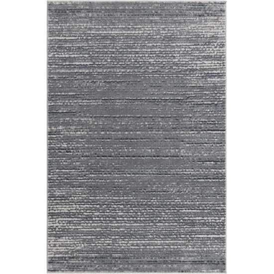 Rug Unique Loom Oasis Gray Rectangular 4' 0 x 6' 0