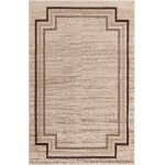 Rug Unique Loom Oasis Brown Rectangular 4' 0 x 6' 0