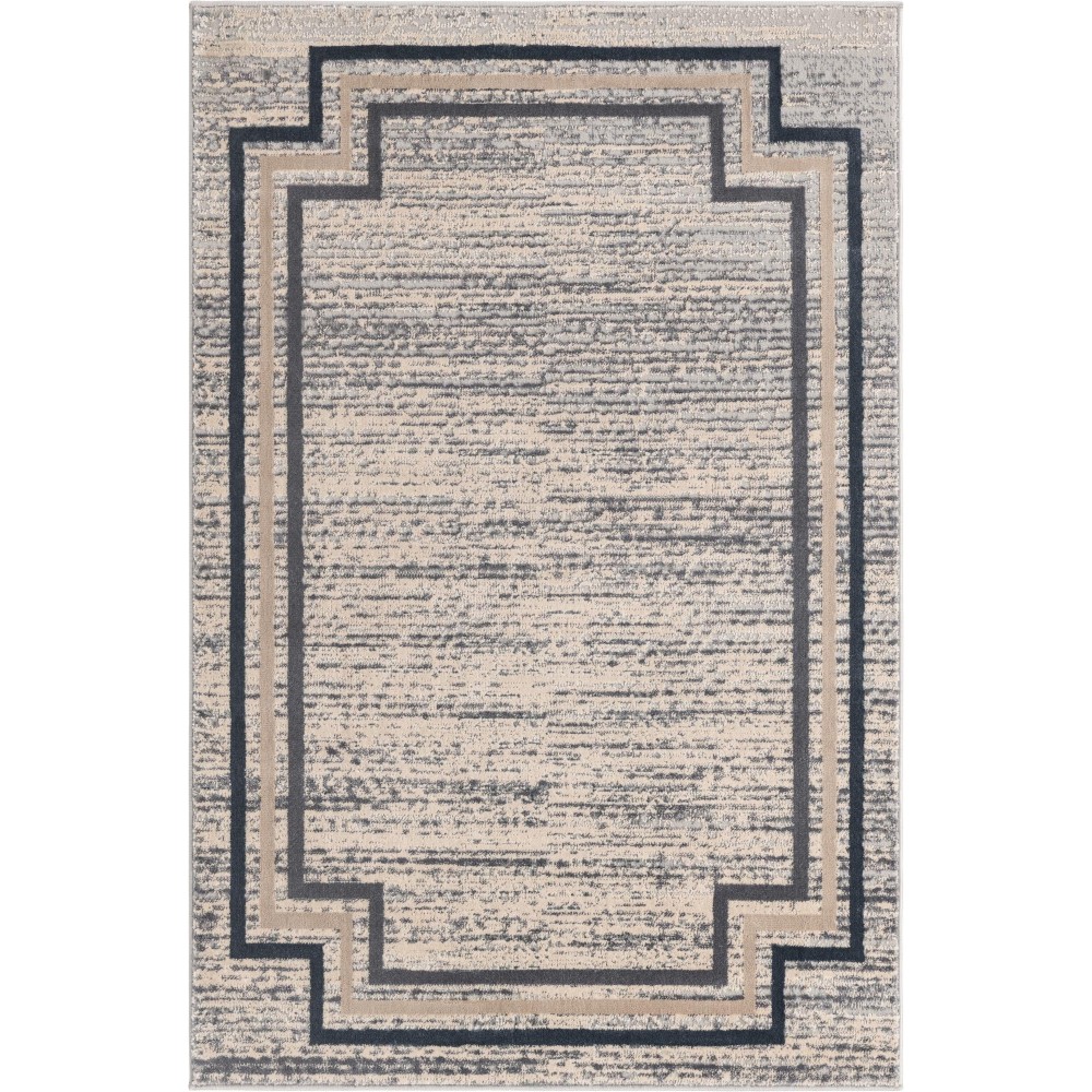 Rug Unique Loom Oasis Gray Rectangular 4' 0 x 6' 0 Rug Unique Loom Oasis Gray Rectangular 4' 0 x 6' 0