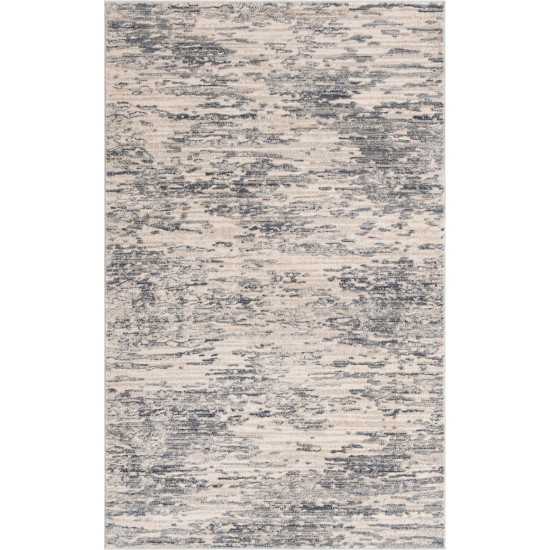 Rug Unique Loom Oasis Gray Rectangular 5' 0 x 8' 0