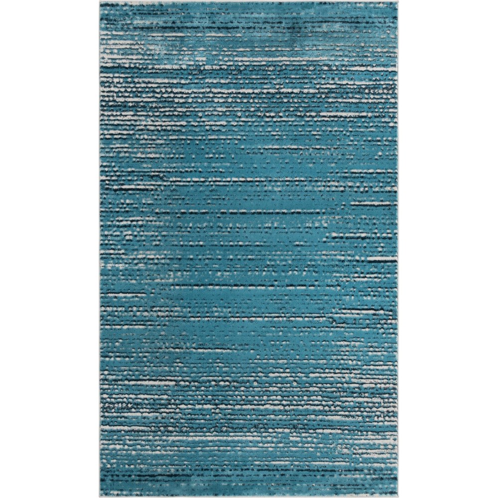 Rug Unique Loom Oasis Blue Rectangular 5' 0 x 8' 0