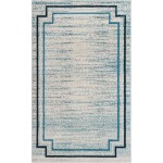 Rug Unique Loom Oasis Blue Rectangular 5' 0 x 8' 0