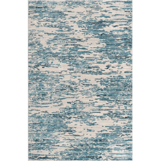 Rug Unique Loom Oasis Blue Rectangular 6' 0 x 9' 0