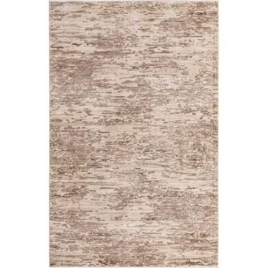 Rug Unique Loom Oasis Brown Rectangular 6' 0 x 9' 0