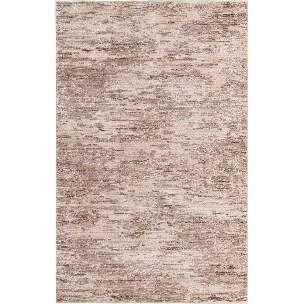 Rug Unique Loom Oasis Brown Rectangular 6' 0 x 9' 0