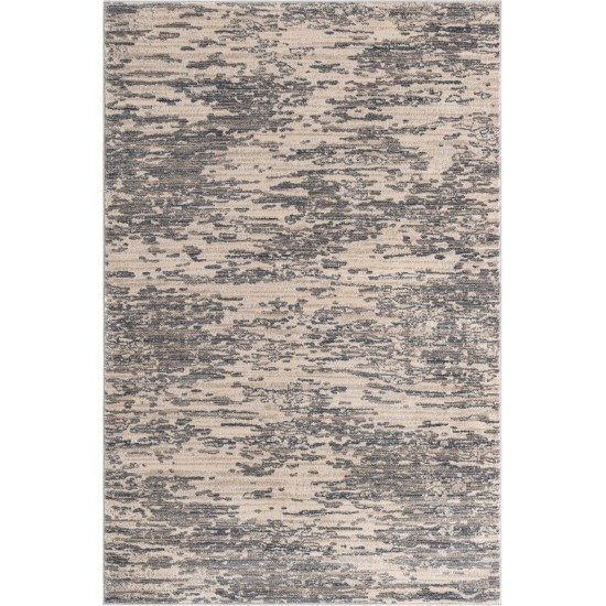 Rug Unique Loom Oasis Gray Rectangular 6' 0 x 9' 0