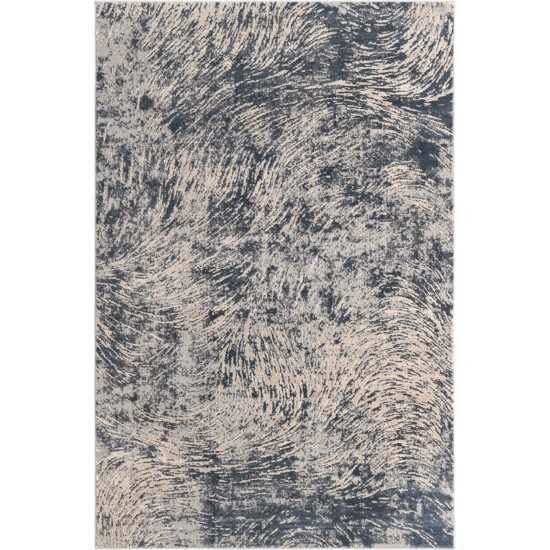 Rug Unique Loom Oasis Gray Rectangular 6' 0 x 9' 0