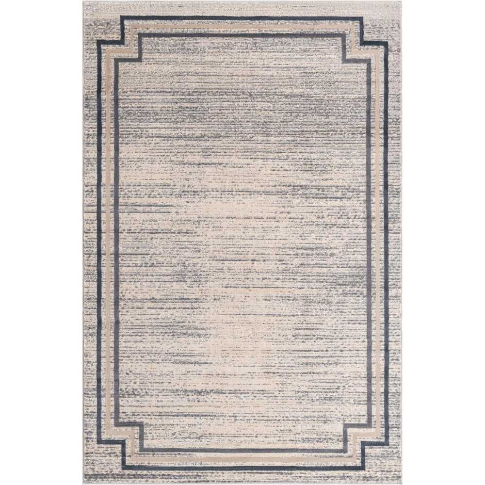 Rug Unique Loom Oasis Gray Rectangular 6' 0 x 9' 0 Rug Unique Loom Oasis Gray Rectangular 6' 0 x 9' 0