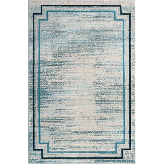 Rug Unique Loom Oasis Blue Rectangular 6' 0 x 9' 0