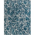 Rug Unique Loom Oasis Blue Rectangular 8' 0 x 10' 0