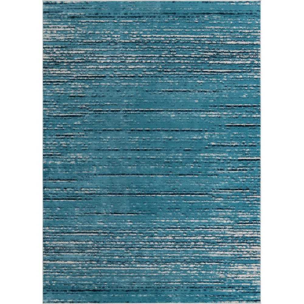 Rug Unique Loom Oasis Blue Rectangular 9' 0 x 12' 0