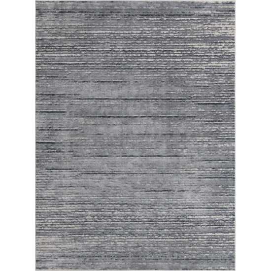 Rug Unique Loom Oasis Gray Rectangular 9' 0 x 12' 0