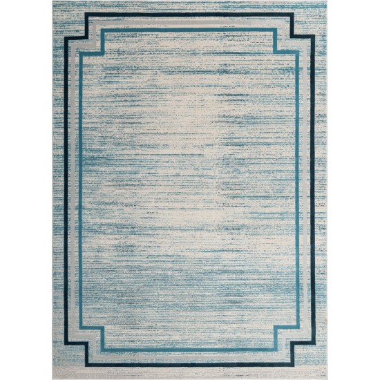 Rug Unique Loom Oasis Blue Rectangular 9' 0 x 12' 0