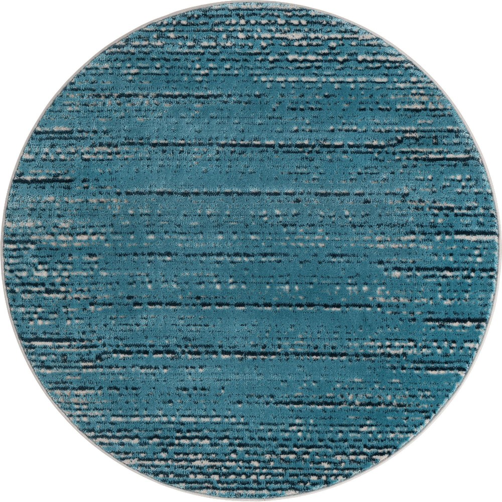 Rug Unique Loom Oasis Blue Round 4' 0 x 4' 0 Rug Unique Loom Oasis Blue Round 4' 0 x 4' 0