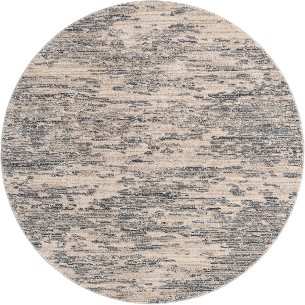 Rug Unique Loom Oasis Gray Round 7' 0 x 7' 0 Rug Unique Loom Oasis Gray Round 7' 0 x 7' 0