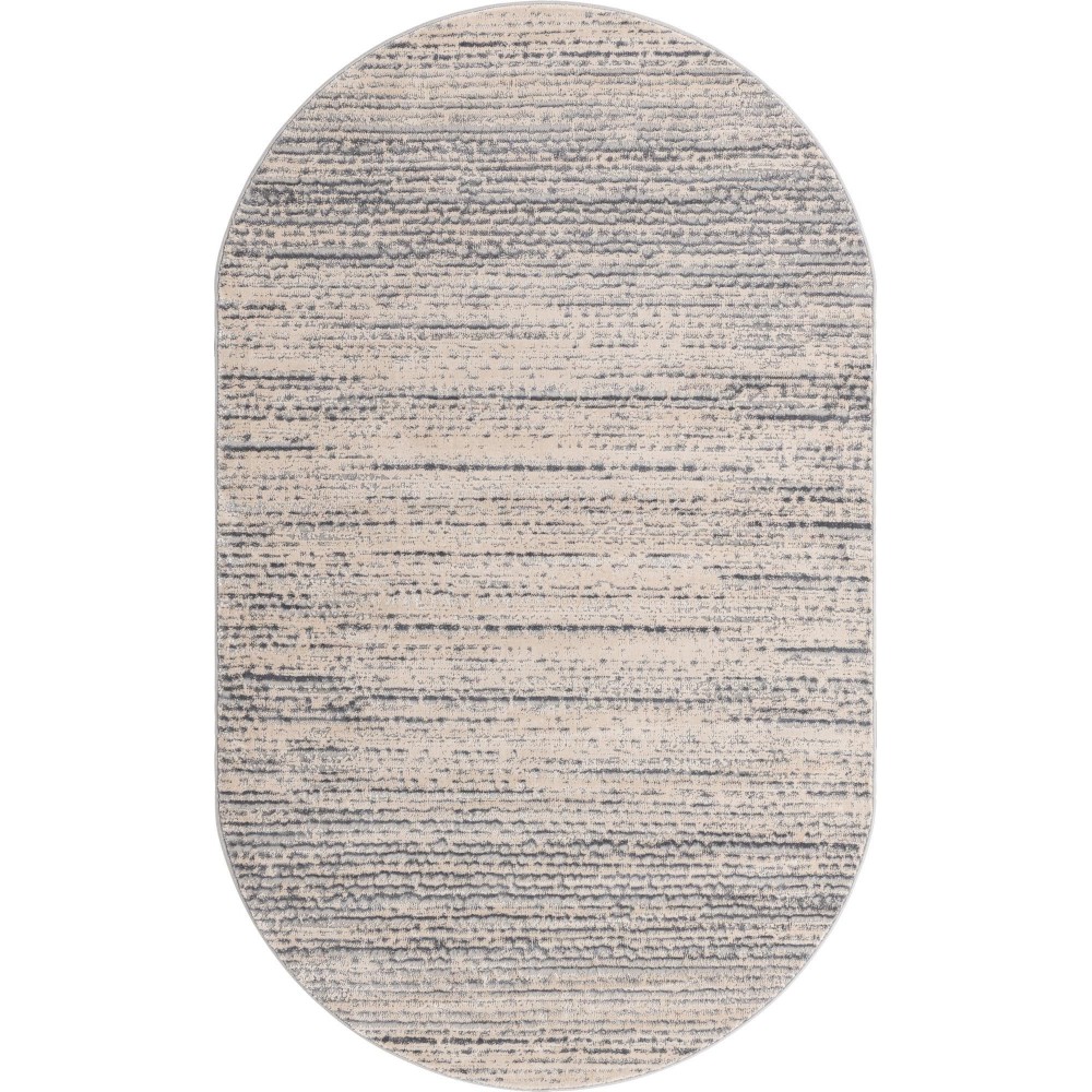 Rug Unique Loom Oasis Cream Oval 5' 0 x 8' 0 Rug Unique Loom Oasis Cream Oval 5' 0 x 8' 0