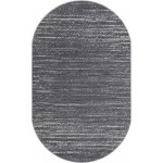 Rug Unique Loom Oasis Gray Oval 5' 0 x 8' 0