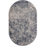 Rug Unique Loom Oasis Gray Oval 5' 0 x 8' 0