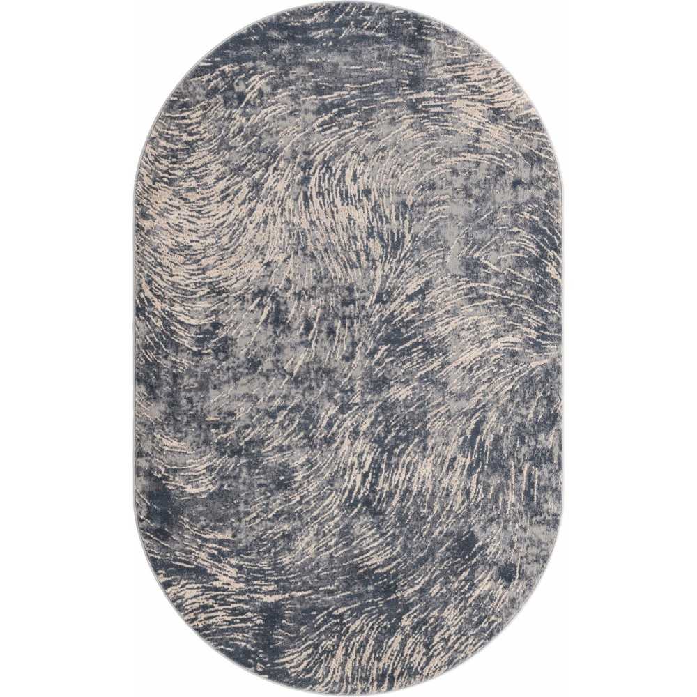 Rug Unique Loom Oasis Gray Oval 5' 0 x 8' 0 Rug Unique Loom Oasis Gray Oval 5' 0 x 8' 0