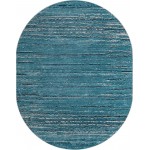 Rug Unique Loom Oasis Blue Oval 8' 0 x 10' 0