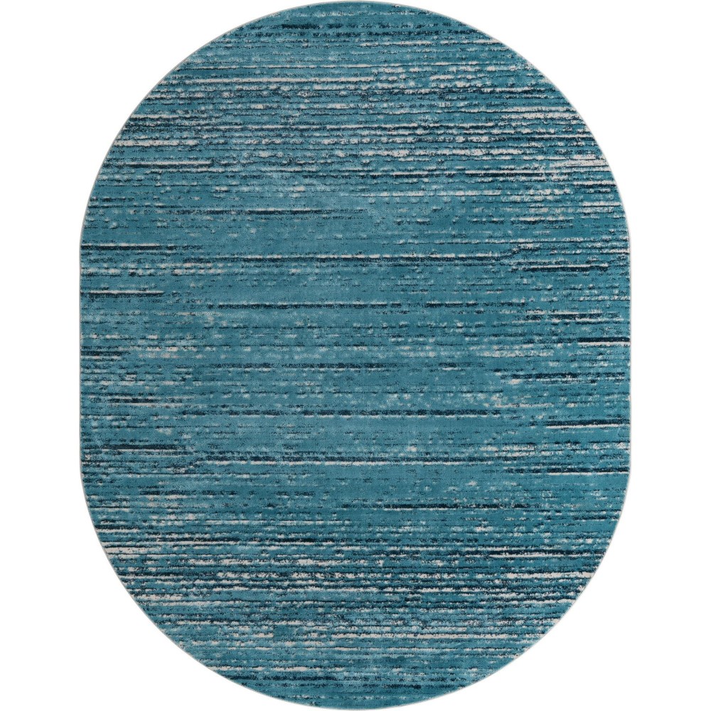 Rug Unique Loom Oasis Blue Oval 8' 0 x 10' 0 Rug Unique Loom Oasis Blue Oval 8' 0 x 10' 0