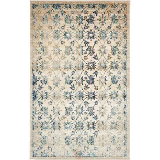 Rug Unique Loom Oslo Cream Rectangular 5' 0 x 8' 0