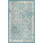 Rug Unique Loom Oslo Teal Rectangular 5' 0 x 8' 0