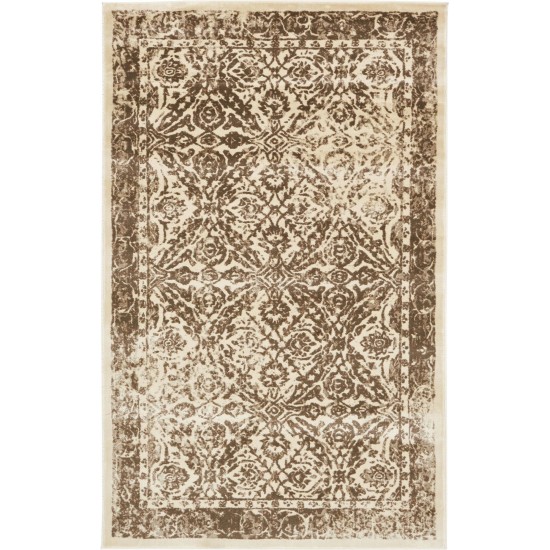 Rug Unique Loom Oslo Cream Rectangular 5' 0 x 8' 0