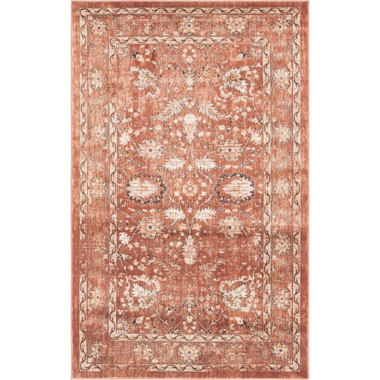 Rug Unique Loom Oslo Terracotta Rectangular 5' 0 x 8' 0