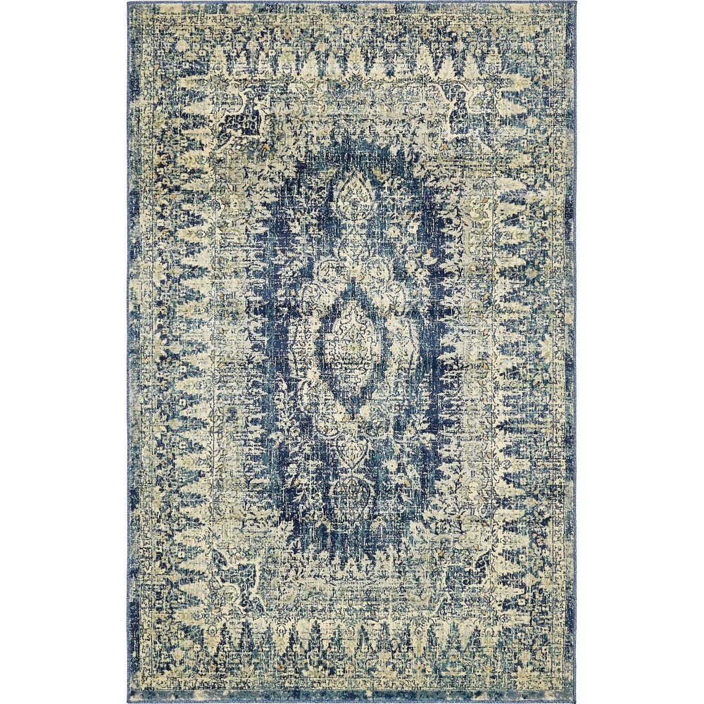 Rug Unique Loom Oslo Navy Blue Rectangular 5' 0 x 8' 0 Rug Unique Loom Oslo Navy Blue Rectangular 5' 0 x 8' 0