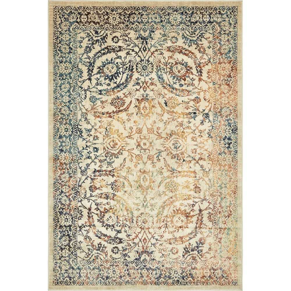 Rug Unique Loom Oslo Beige Rectangular 6' 0 x 9' 0