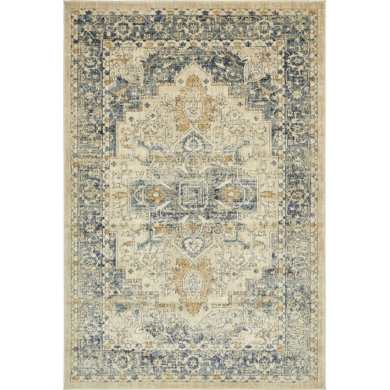 Rug Unique Loom Oslo Beige Rectangular 6' 0 x 9' 0