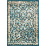 Rug Unique Loom Oslo Teal Rectangular 7' 0 x 10' 0