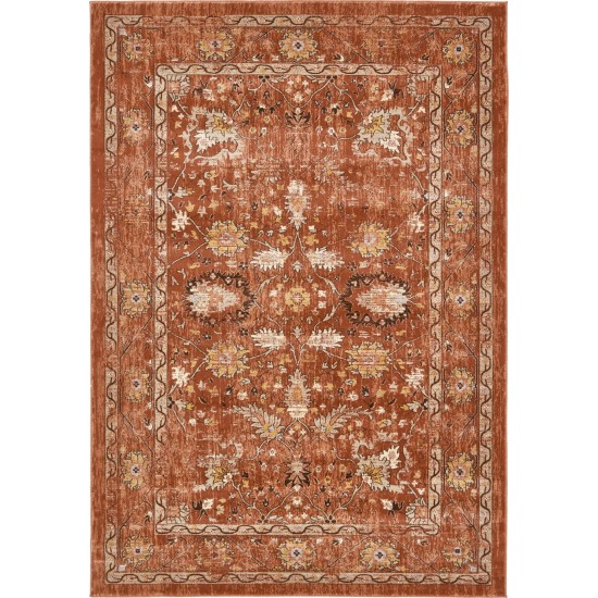 Rug Unique Loom Oslo Terracotta Rectangular 7' 0 x 10' 0