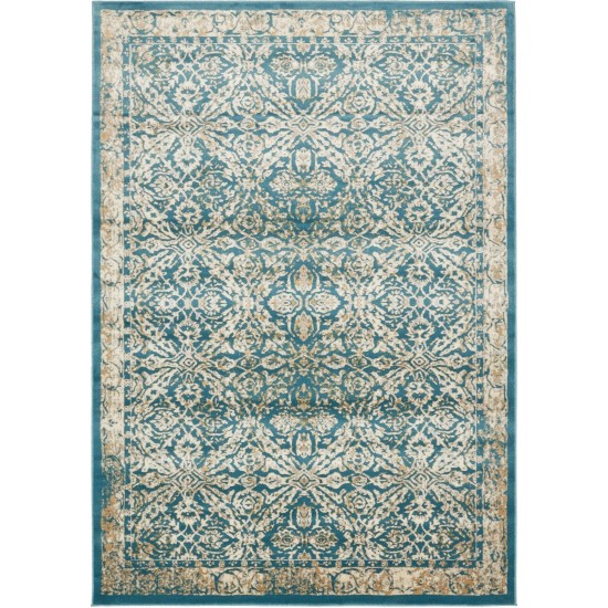 Rug Unique Loom Oslo Teal Rectangular 8' 0 x 11' 4