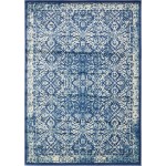 Rug Unique Loom Oslo Navy Blue Rectangular 8' 0 x 11' 4