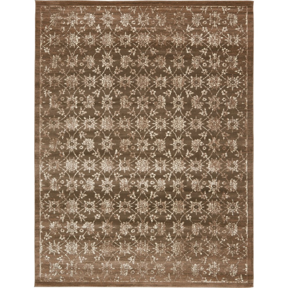 Rug Unique Loom Oslo Light Brown Rectangular 10' 0 x 13' 0