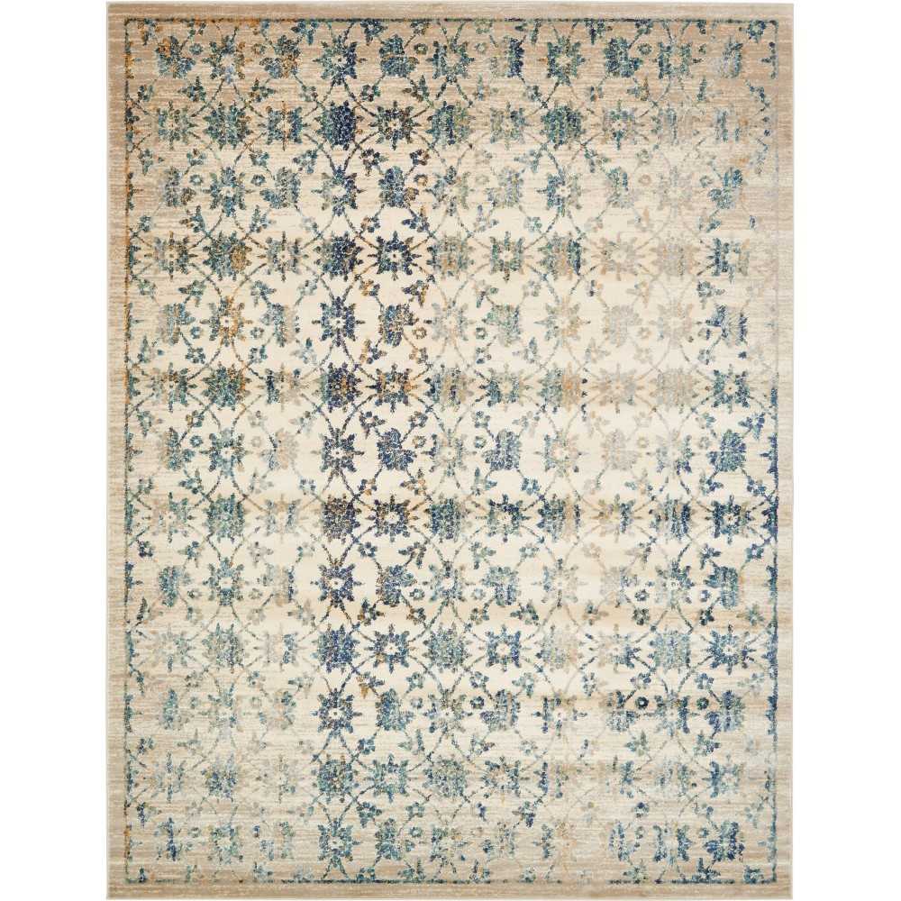 Rug Unique Loom Oslo Cream Rectangular 10' 0 x 13' 0