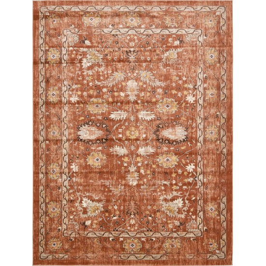 Rug Unique Loom Oslo Terracotta Rectangular 10' 0 x 13' 0