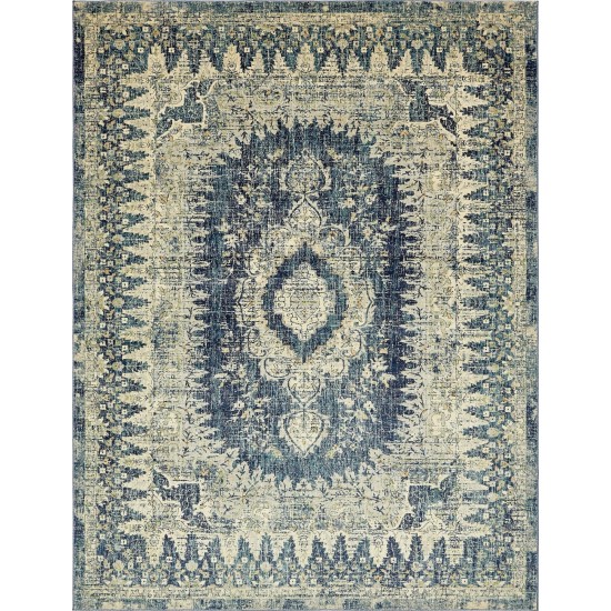 Rug Unique Loom Oslo Navy Blue Rectangular 10' 0 x 13' 0