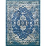 Rug Unique Loom Oslo Navy Blue Rectangular 10' 0 x 13' 0