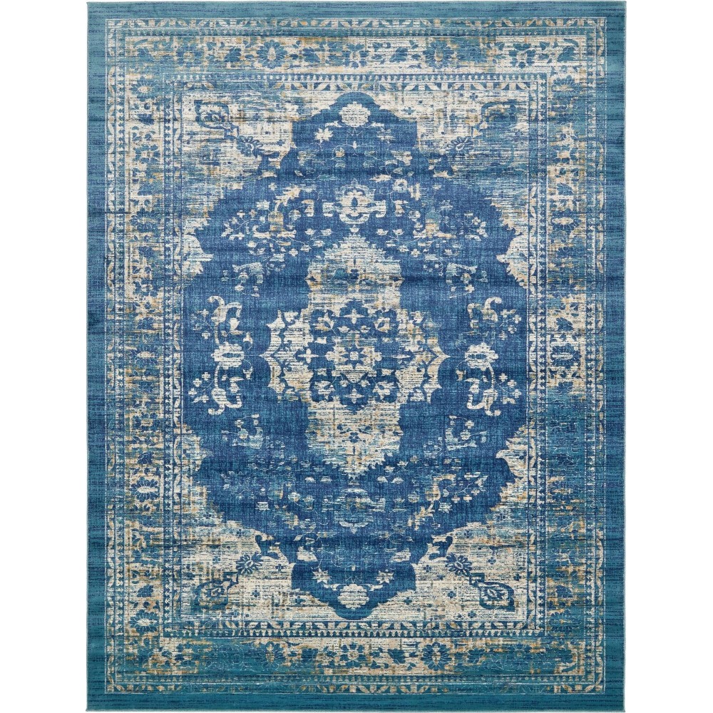 Rug Unique Loom Oslo Navy Blue Rectangular 10' 0 x 13' 0 Rug Unique Loom Oslo Navy Blue Rectangular 10' 0 x 13' 0