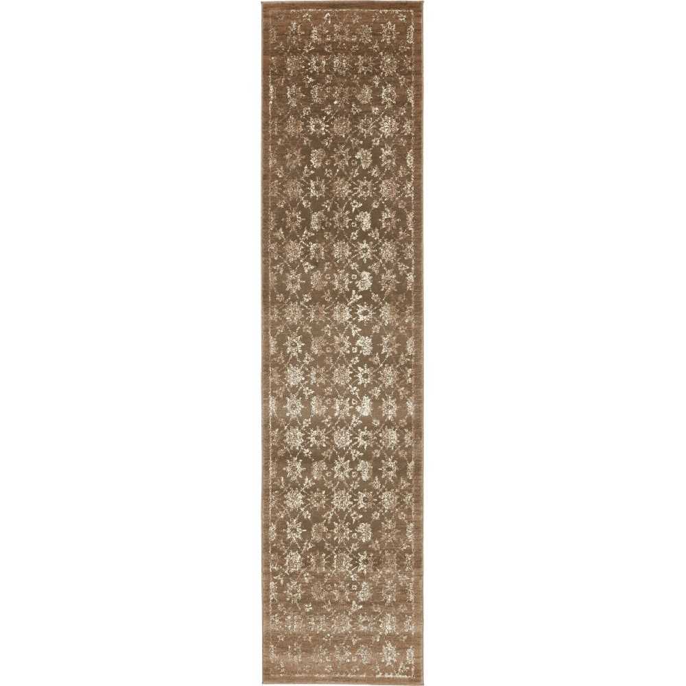 Rug Unique Loom Oslo Light Brown Runner 3' 0 x 13' 0