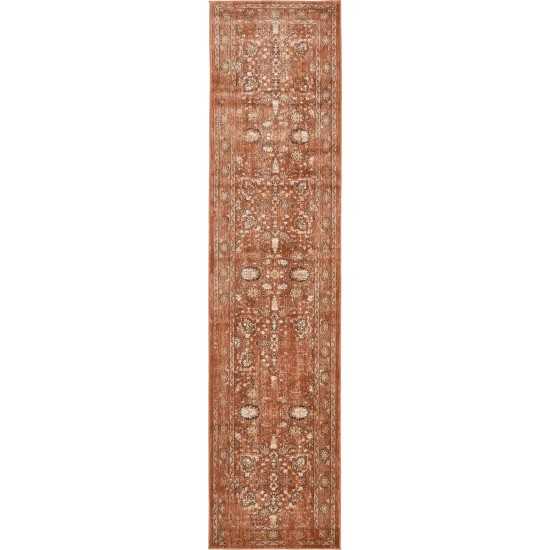 Rug Unique Loom Oslo Terracotta Runner 3' 0 x 13' 0