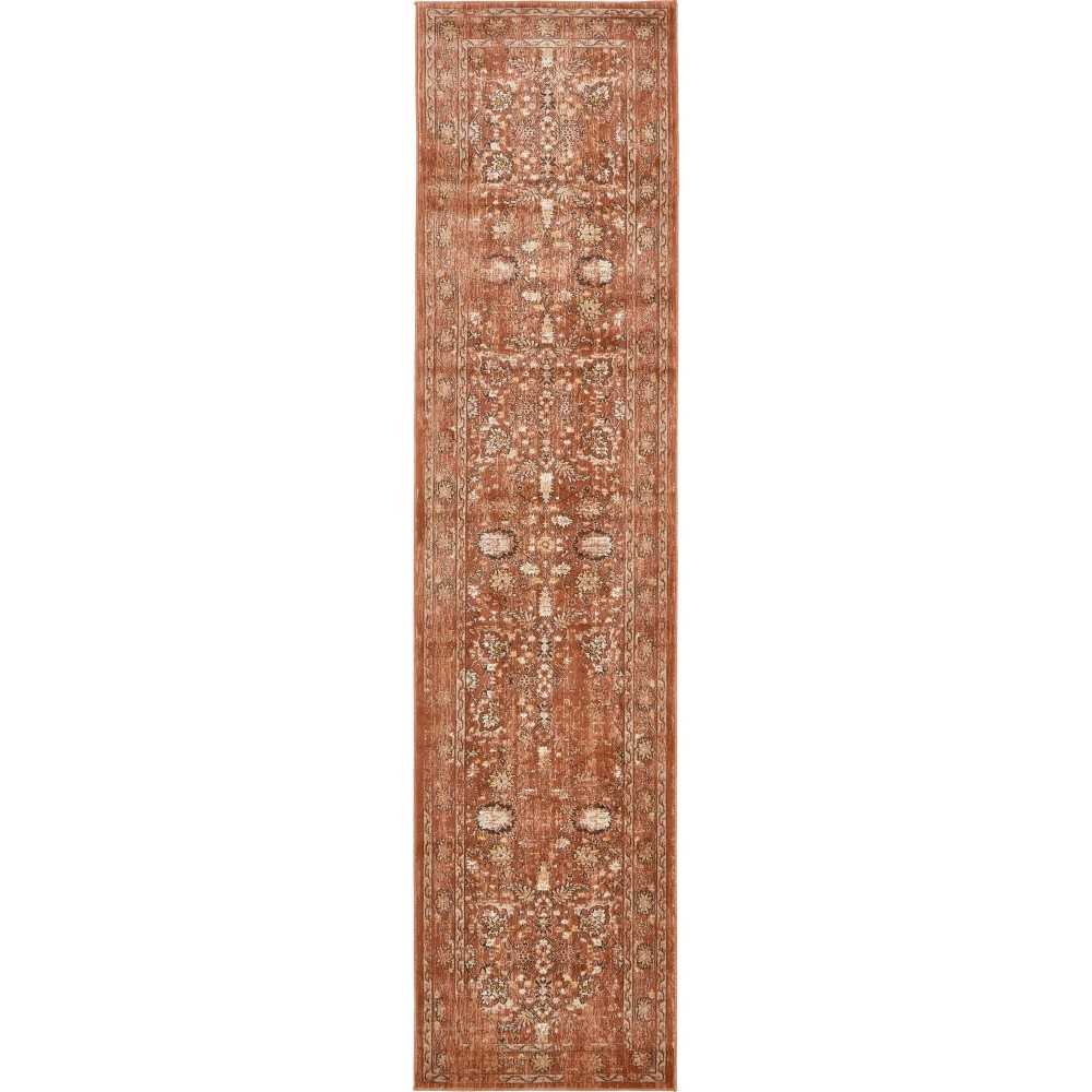 Rug Unique Loom Oslo Terracotta Runner 3' 0 x 13' 0