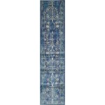 Rug Unique Loom Oslo Navy Blue Runner 3' 0 x 13' 0
