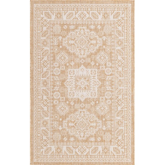 Rug Unique Loom Outdoor Aztec Natural Rectangular 3' 3 x 5' 3