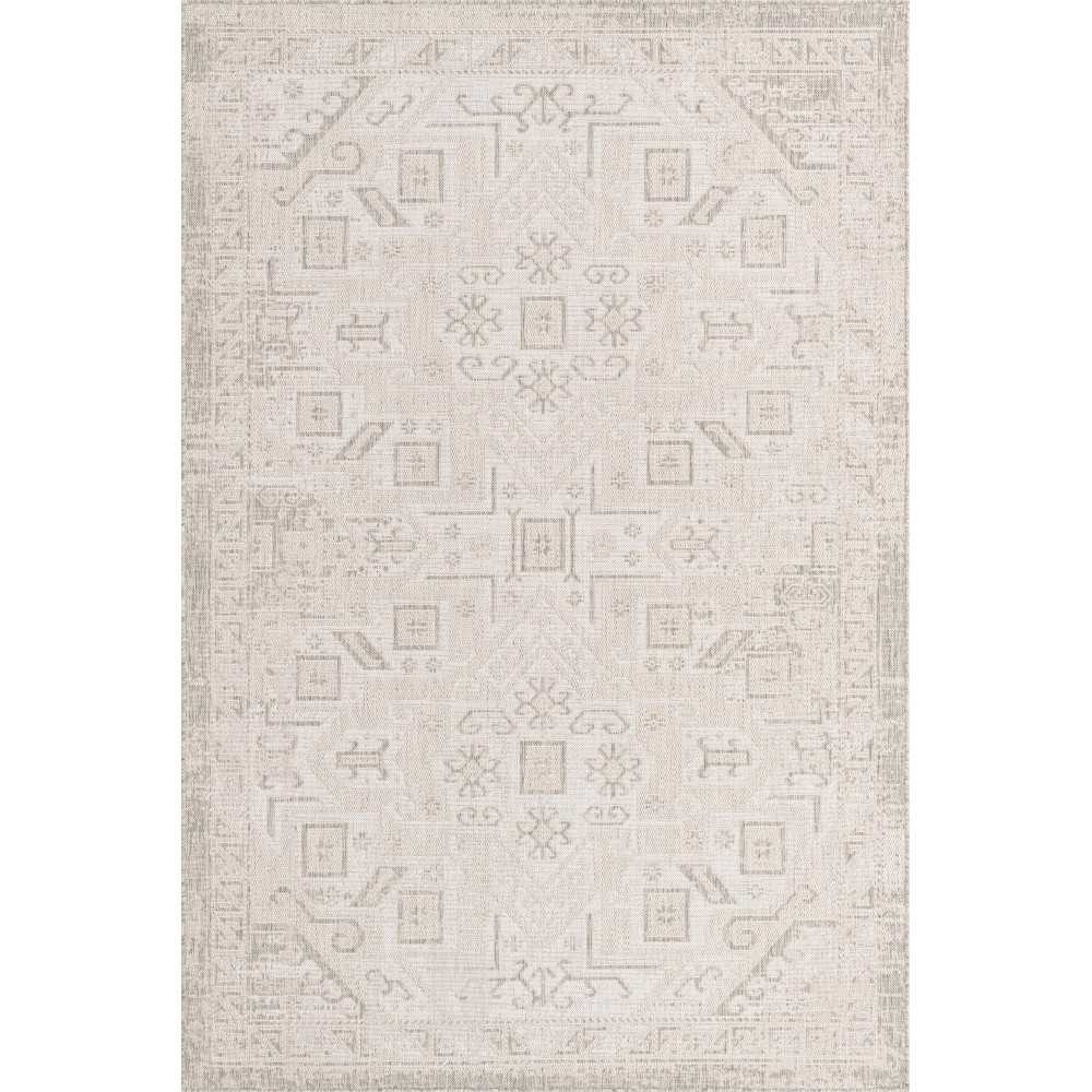 Rug Unique Loom Outdoor Aztec Light Gray Rectangular 6' 0 x 9' 0 Rug Unique Loom Outdoor Aztec Light Gray Rectangular 6' 0 x 9' 0