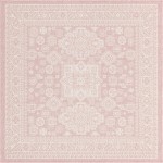 Rug Unique Loom Outdoor Aztec Pink Square 5' 3 x 5' 3